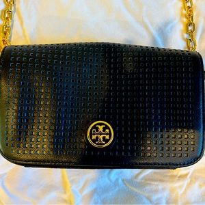 TORY BURCH Olivia Pebble Leather
Crossbody Shoulder Bag black